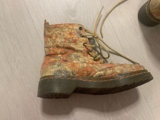 Botas de lona con estampado floral