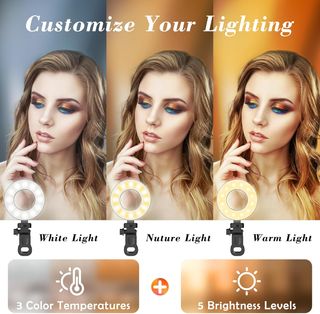 ✨ - Mojimdo Luz de Videoconferencia [3 Colores 10