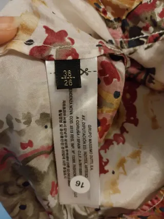 Blusón Massimo Dutti Estampado Multicolor