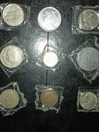 Colección monedas antiguas valiosas