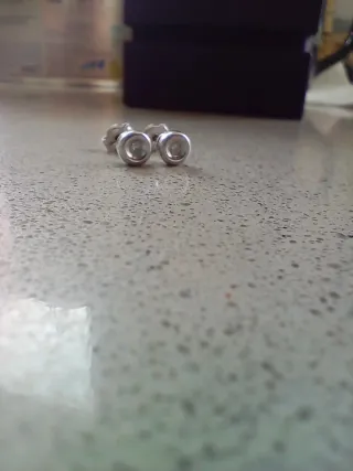 Pendientes oro y diamantes