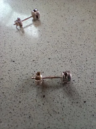 Pendientes oro y diamantes