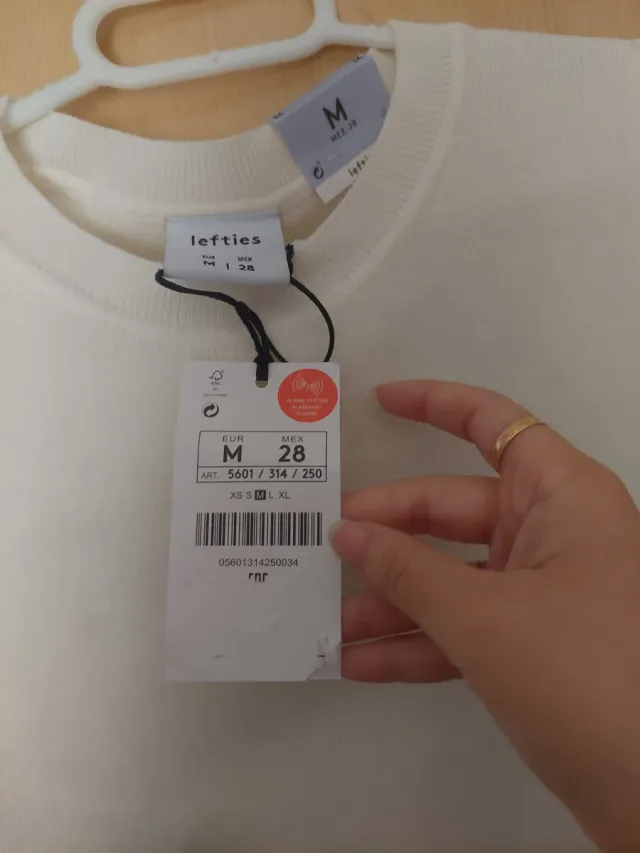 Chaleco Lefties Blanco Talla M