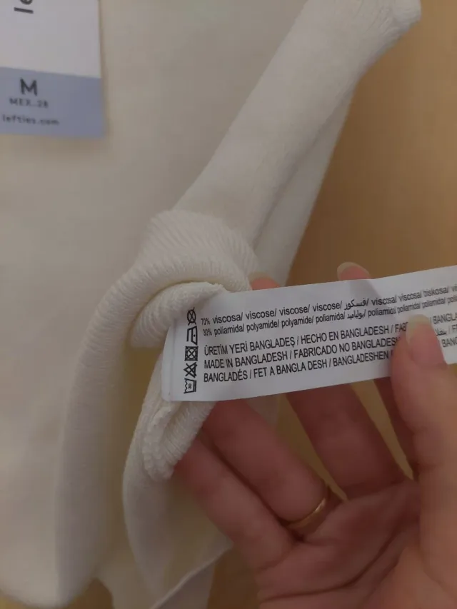 Chaleco Lefties Blanco Talla M