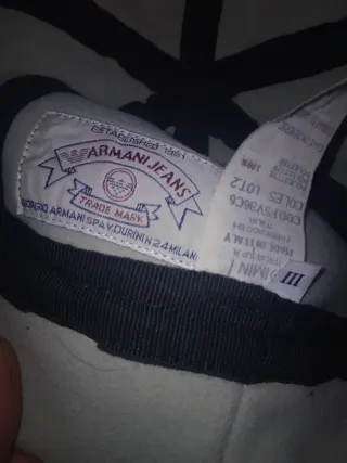 Gorro Armani Jeans Invierno Azul/Blanco
