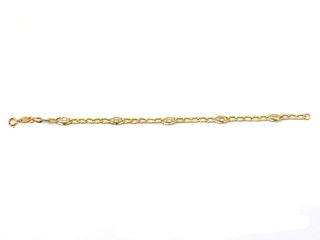 pulsera oro 18k con circonita