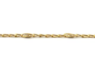 pulsera oro 18k con circonita