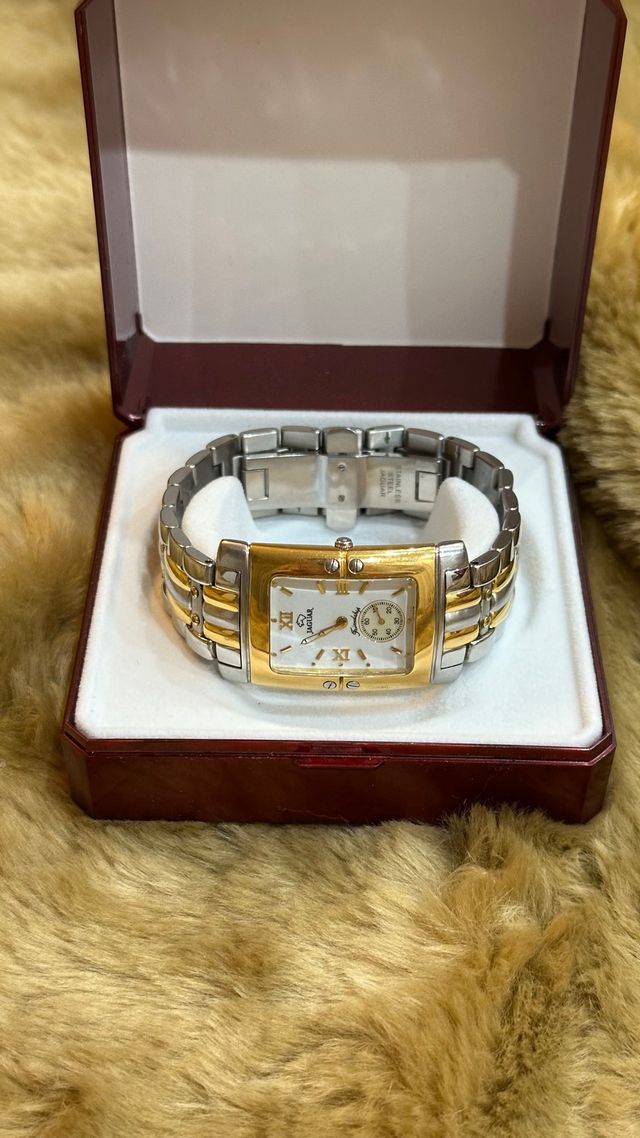 Reloj Jaguar J263 Rectangular Bicolor Acero