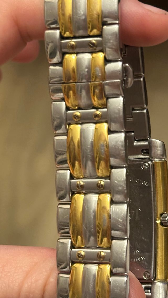 Reloj Jaguar J263 Rectangular Bicolor Acero