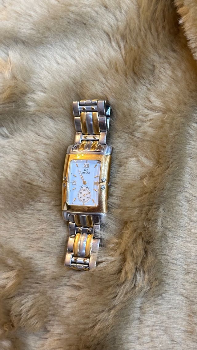 Reloj Jaguar J263 Rectangular Bicolor Acero