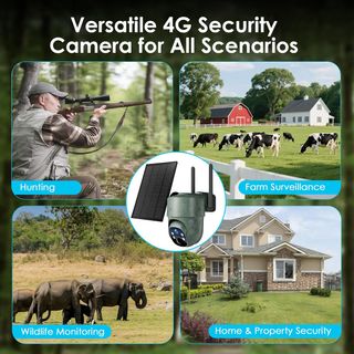 Cámara Caza Solar 4G + Panel solar / con SIM