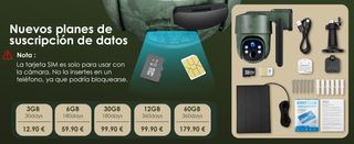 Cámara Caza Solar 4G + Panel solar / con SIM