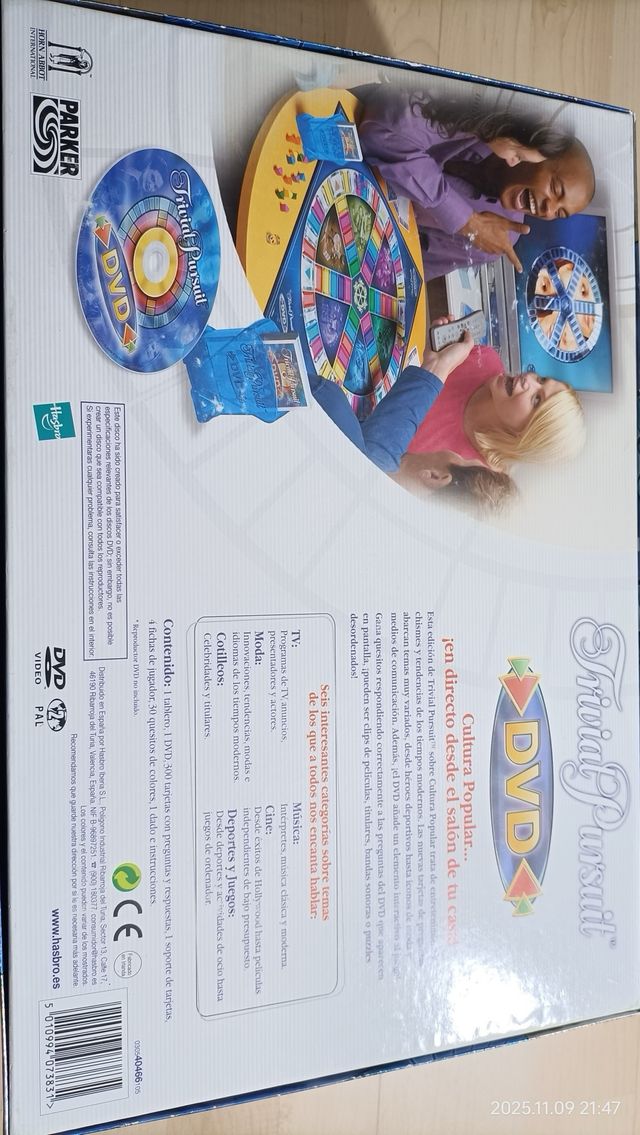 Trivial Pursuit DVD Juegos TV Parker