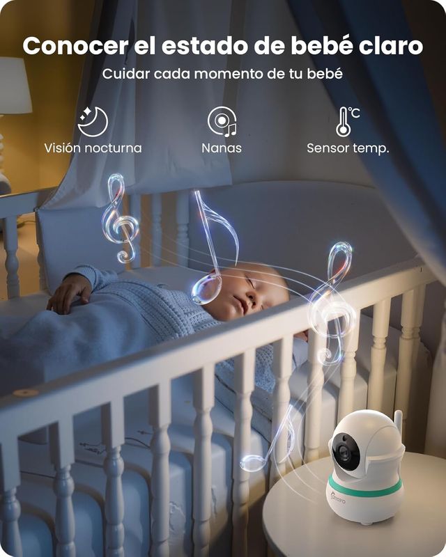 Videocamera per neonati da 5'' / non necessita di wifi