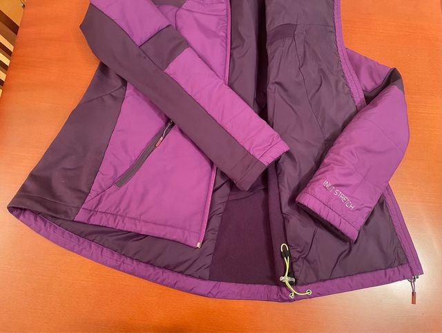 Chaqueta morada con capucha QUECHUA