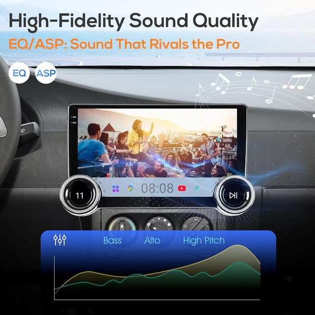 Autoradio 2 DIN CarPlay Android 10.1