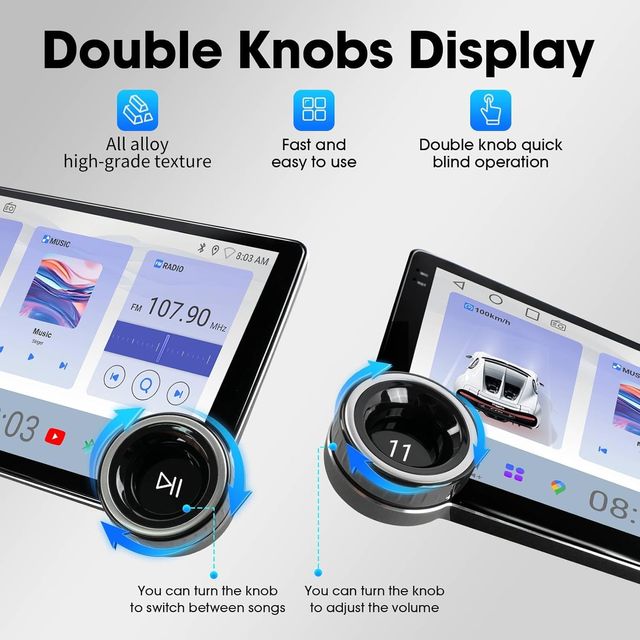 Autoradio 2 DIN CarPlay Android 10.1