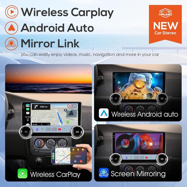 Autoradio 2 DIN CarPlay Android 10.1
