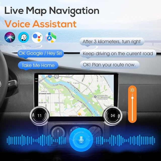 Autoradio 2 DIN CarPlay Android 10.1
