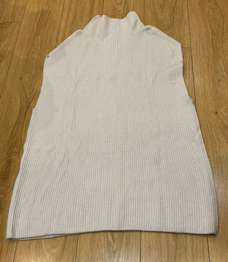 Vestido estilo Chaleco invierno de punto beige H&M