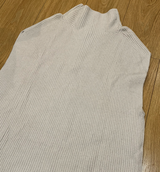 Vestido estilo Chaleco invierno de punto beige H&M