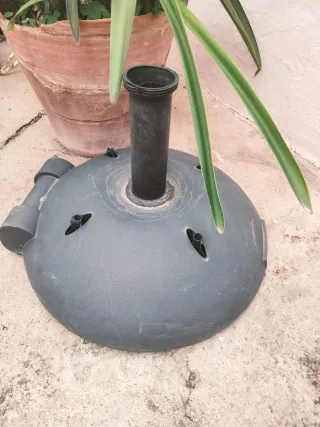 Base para sombrilla de plástico