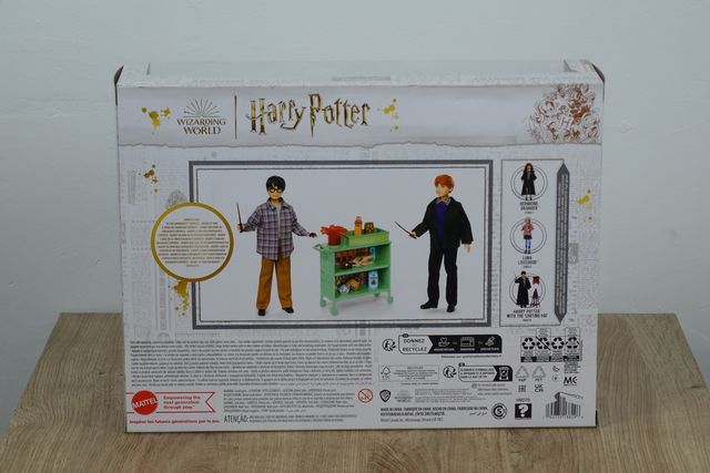 Harry Potter e Ron no comboio de Hogwarts + carro