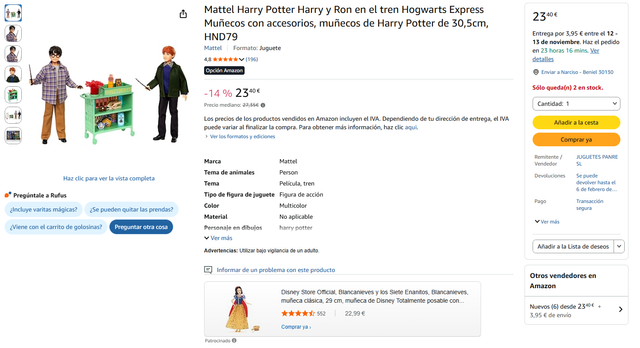 Harry Potter e Ron no comboio de Hogwarts + carro