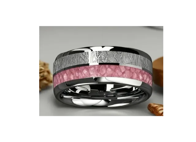 Anillo Rosa y Plateado