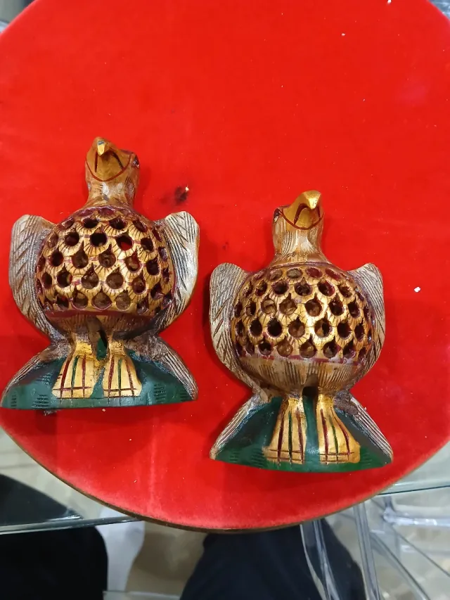 Pareja de Águilas de Madera Decorativas