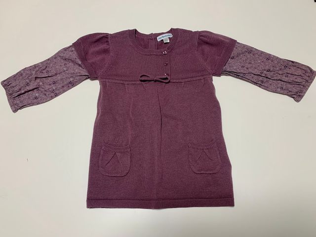 Conjunto morado niña Verbaudet