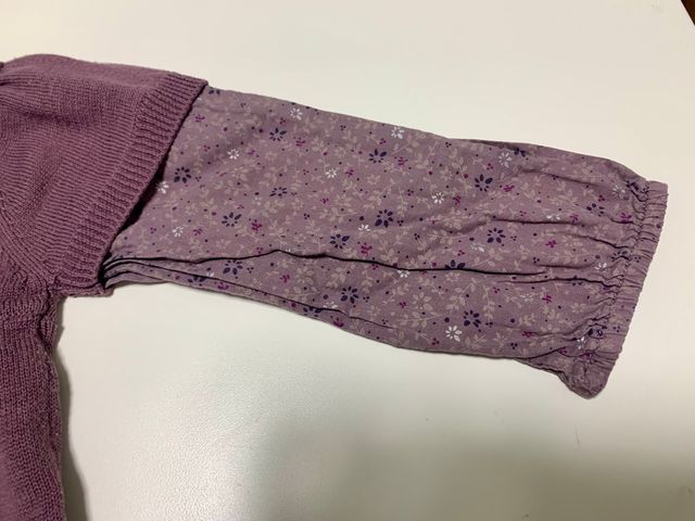 Conjunto morado niña Verbaudet