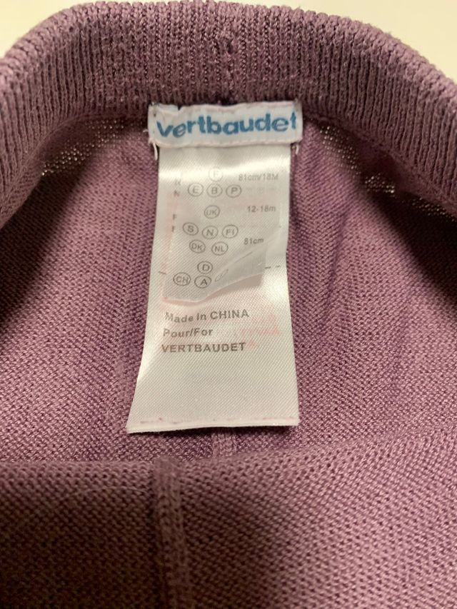 Conjunto morado niña Verbaudet