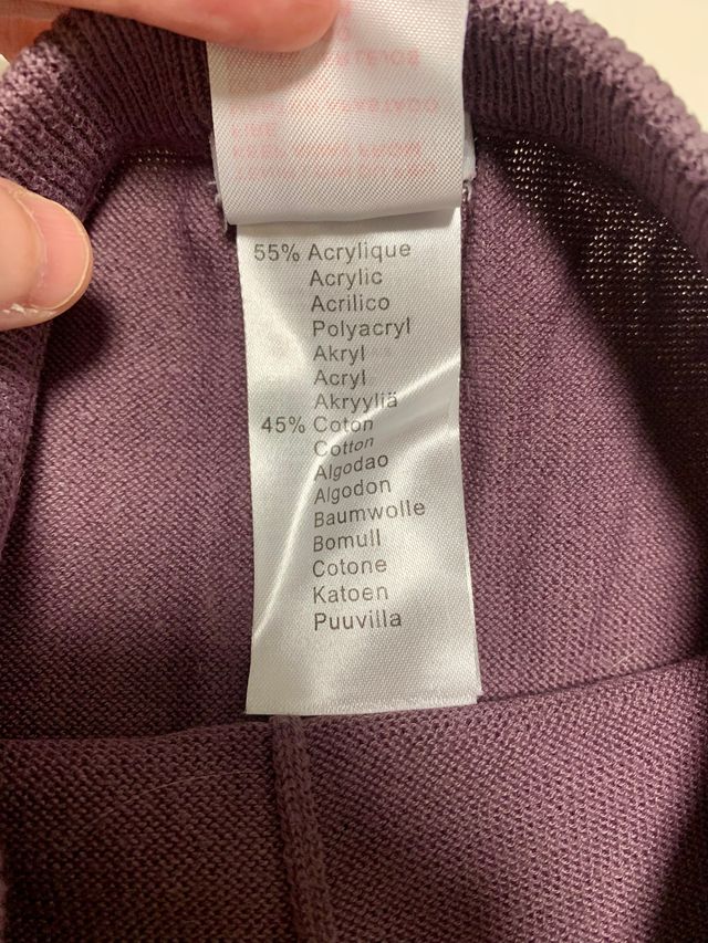 Conjunto morado niña Verbaudet