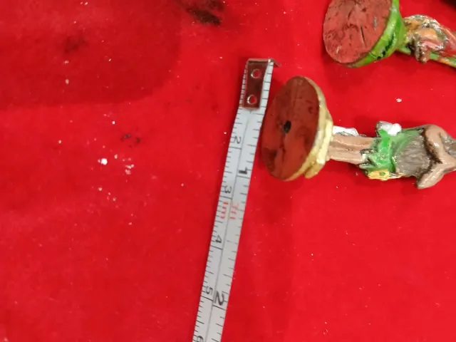 Lote 3 figuras religiosas plomo miniaturas