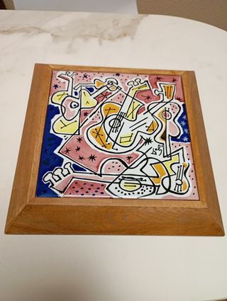 Azulejo Las Guitarras Salvador Dalí 1954