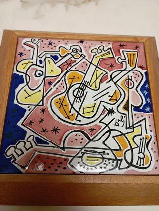 Azulejo Las Guitarras Salvador Dalí 1954