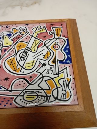 Azulejo Las Guitarras Salvador Dalí 1954