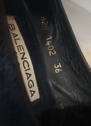 Zapatos Balenciaga Talla 36 Negro y Dorado