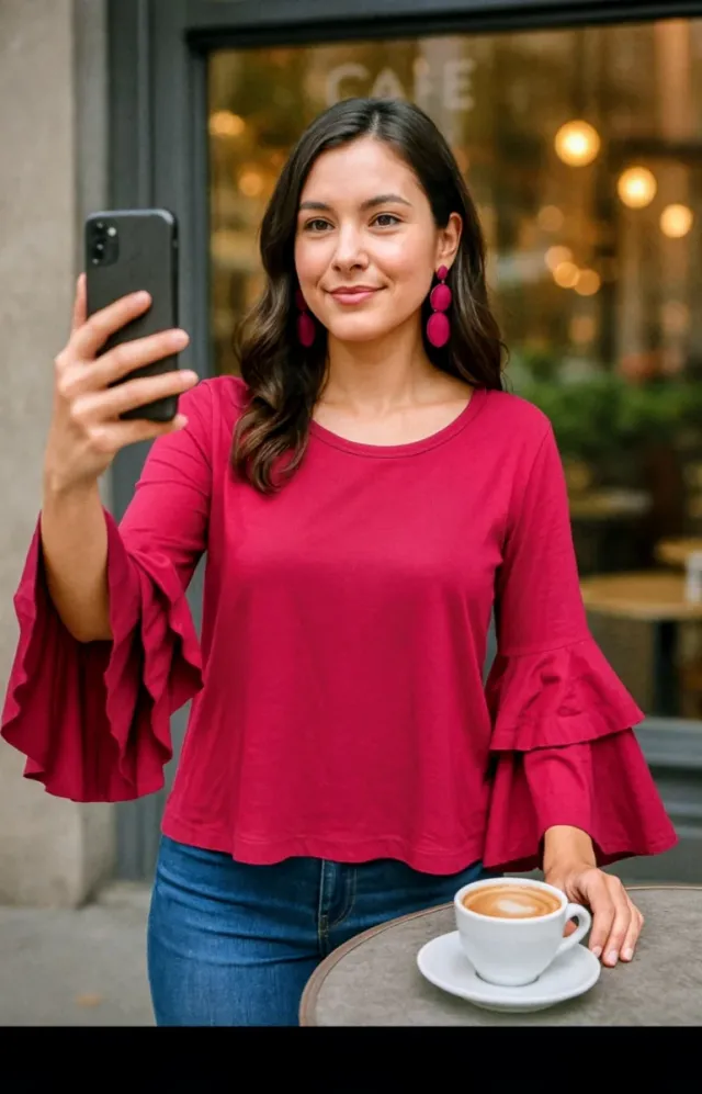 Camisola Manga Boca Sino SEXY- Tam:S/M