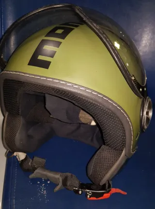 Casco Momo Verde e Nero Taglia M