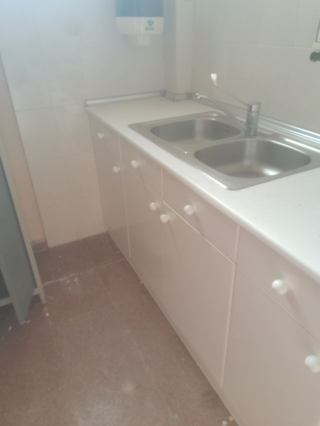 Muebles de cocina con fregadero doble