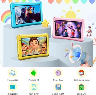 Tablet Niños 7 Pulgadas 8GB+64GB