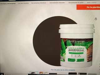 Pintura Ecológica Interior 10L Marrón Chocolate