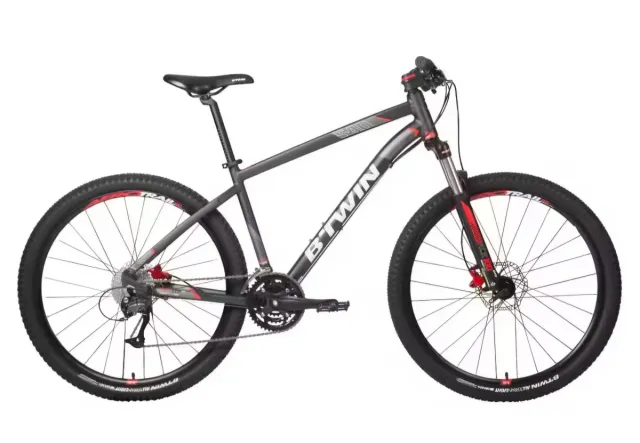 Bicicleta Btwin Trail Gris/Roja