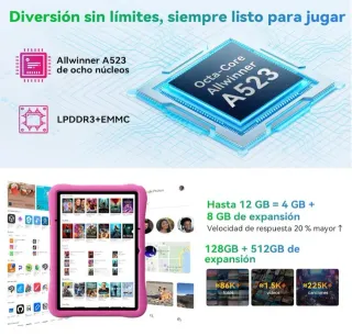 OSCAL Tablet 10 Pulgadas 12 GB + 128 GB
