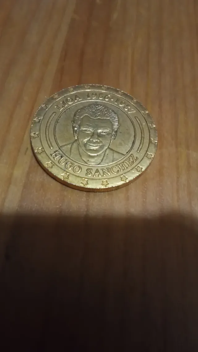 Moneda Conmemorativa Hugo Sánchez Real Madrid