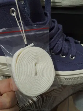 Converse Pelle Blu/Bianche Tg 36