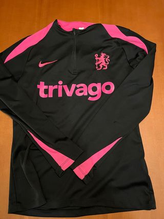 Sudadera Nike Chelsea FC Trivago Negra y Rosa