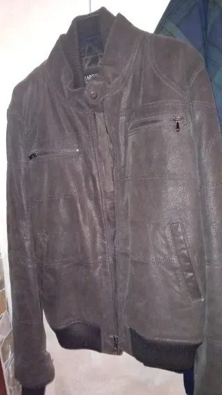 Giubbotto uomo Zarro pelle marrone taglia 48